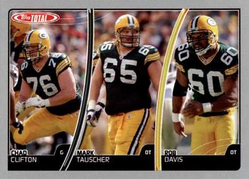 2007 Topps Total - Silver #299 Chad Clifton / Mark Tauscher / Rob Davis Front