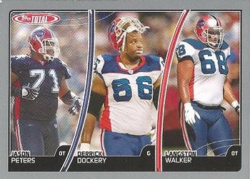 2007 Topps Total - Silver #372 Langston Walker / Jason Peters / Derrick Dockery Front