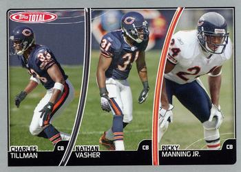 2007 Topps Total - Silver #378 Nathan Vasher / Charles Tillman / Ricky Manning Front