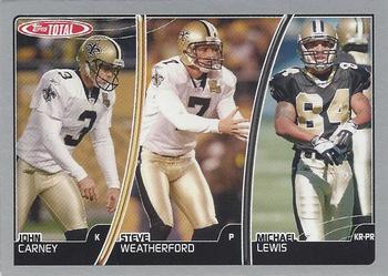 2007 Topps Total - Silver #407 Steve Weatherford / Michael Lewis / John Carney Front