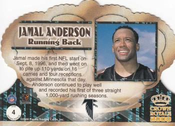 2000 Pacific Crown Royale #4 Jamal Anderson Back
