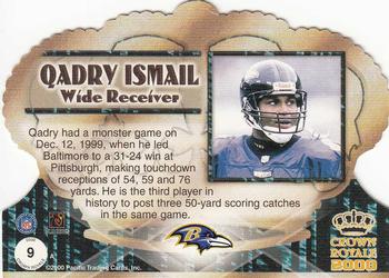 2000 Pacific Crown Royale #9 Qadry Ismail Back