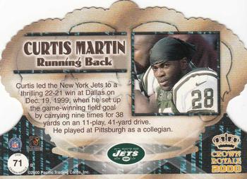 2000 Pacific Crown Royale #71 Curtis Martin Back