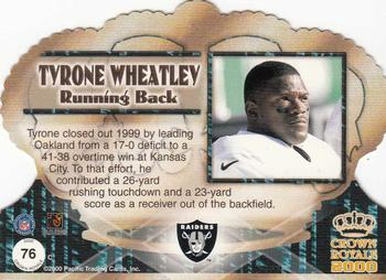 2000 Pacific Crown Royale #76 Tyrone Wheatley Back
