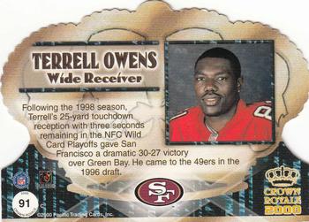 2000 Pacific Crown Royale #91 Terrell Owens Back