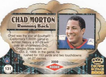 2000 Pacific Crown Royale #131 Chad Morton Back