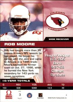 2000 Pacific Omega #3 Rob Moore Back