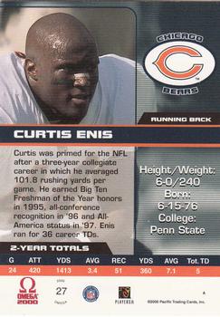 2000 Pacific Omega #27 Curtis Enis Back