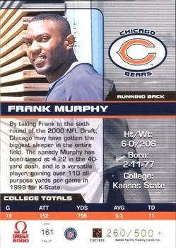 2000 Pacific Omega #161 Frank Murphy Back