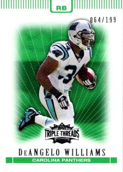 2007 Topps Triple Threads - Emerald #50 DeAngelo Williams Front
