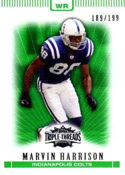 2007 Topps Triple Threads - Emerald #55 Marvin Harrison Front