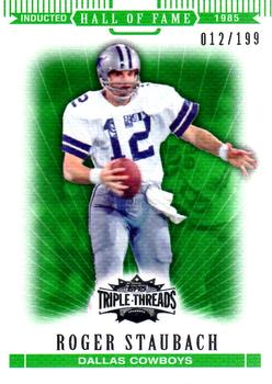 2007 Topps Triple Threads - Emerald #99 Roger Staubach Front