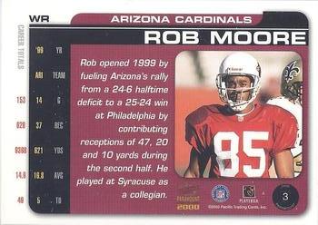 2000 Pacific Paramount #3 Rob Moore Back