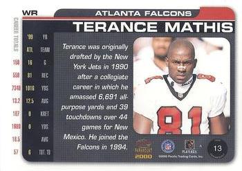 2000 Pacific Paramount #13 Terance Mathis Back