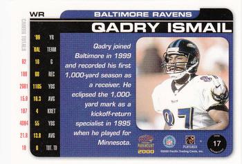 2000 Pacific Paramount #17 Qadry Ismail Back