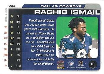 2000 Pacific Paramount #64 Raghib Ismail Back