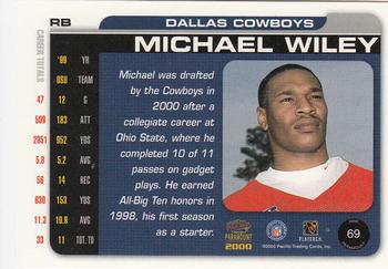 2000 Pacific Paramount #69 Michael Wiley Back