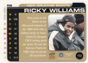 2000 Pacific Paramount #152 Ricky Williams Back