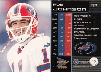 2000 Pacific Prism Prospects #10 Rob Johnson Back