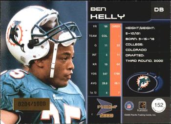 2000 Pacific Prism Prospects #152 Ben Kelly Back