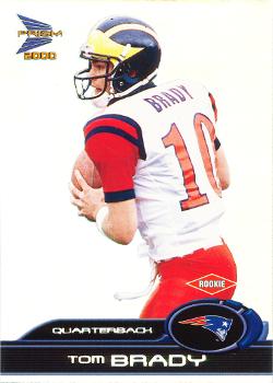 2000 Pacific Prism Prospects #156 Tom Brady Front