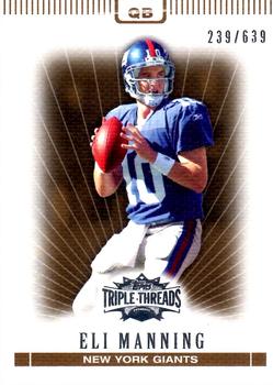 2007 Topps Triple Threads - Sepia #7 Eli Manning Front
