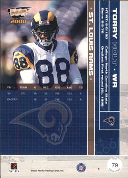2000 Pacific Revolution #79 Torry Holt Back