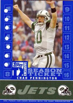 2007 Topps TX Exclusive - Season Ticket #S-CP Chad Pennington Front