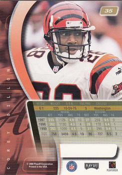 2000 Playoff Absolute #35 Corey Dillon Back