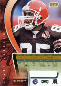 2000 Playoff Absolute #40 Kevin Johnson Back