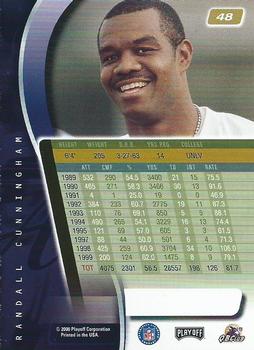 2000 Playoff Absolute #48 Randall Cunningham Back