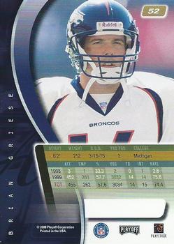 2000 Playoff Absolute #52 Brian Griese Back