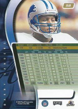 2000 Playoff Absolute #58 Barry Sanders Back