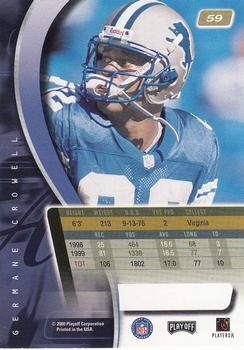 2000 Playoff Absolute #59 Germane Crowell Back