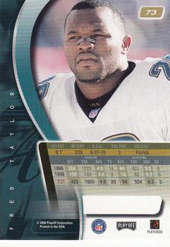 2000 Playoff Absolute #73 Fred Taylor Back