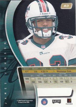 2000 Playoff Absolute #83 James Johnson Back