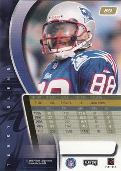 2000 Playoff Absolute #89 Terry Glenn Back