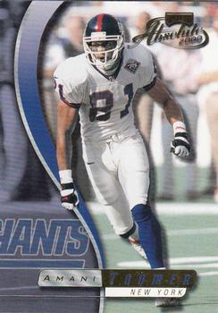 2000 Playoff Absolute #95 Amani Toomer Front