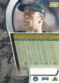 2000 Playoff Absolute #106 Rich Gannon Back