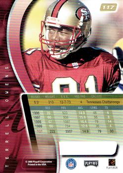 2000 Playoff Absolute #117 Terrell Owens Back