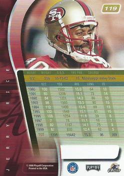 2000 Playoff Absolute #119 Jerry Rice Back