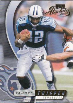 2000 Playoff Absolute #139 Yancey Thigpen Front