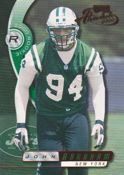 2000 Playoff Absolute #171 John Abraham Front