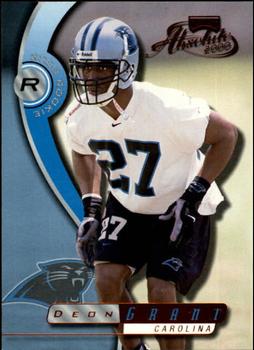 2000 Playoff Absolute #224 Deon Grant Front