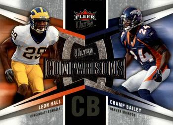 2007 Ultra - Comparisons #UC-HB Leon Hall / Champ Bailey Front