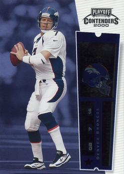 2000 Playoff Contenders #29 John Elway Front