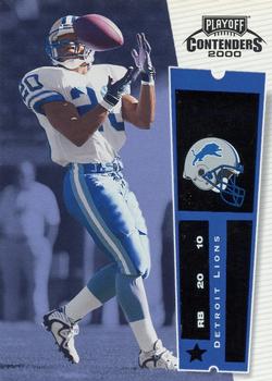 2000 Playoff Contenders #36 Barry Sanders Front