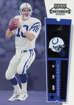 2000 Playoff Contenders #42 Peyton Manning Front
