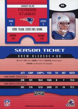 2000 Playoff Contenders #56 Drew Bledsoe Back