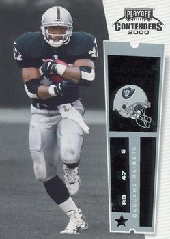 2000 Playoff Contenders #66 Tyrone Wheatley Front